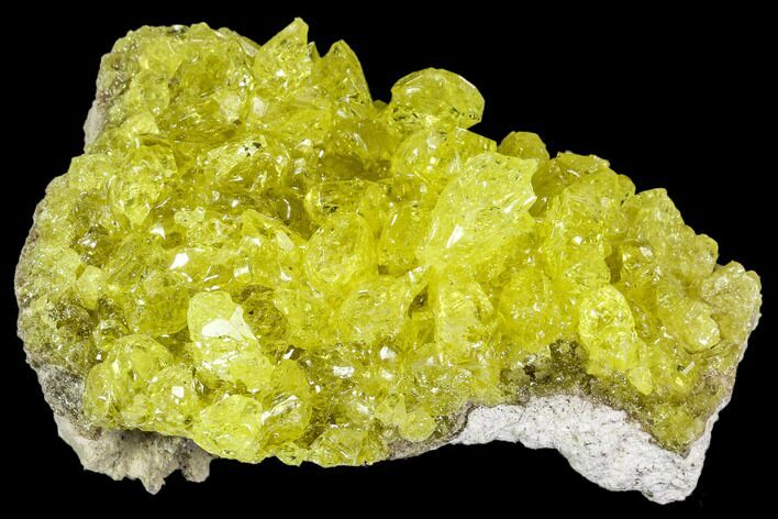 Sulfur Crystals on Matrix - Bolivia #104778